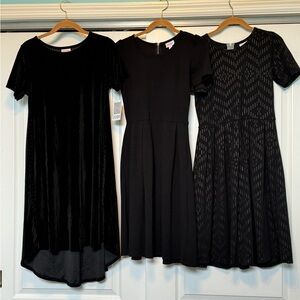 3 Black LLR dress size small. Will sell together or separate.